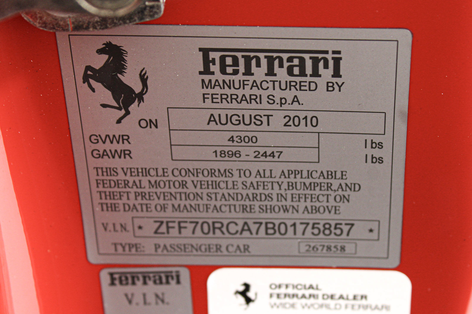Used 2011 Ferrari 599 GTO RWD image 53