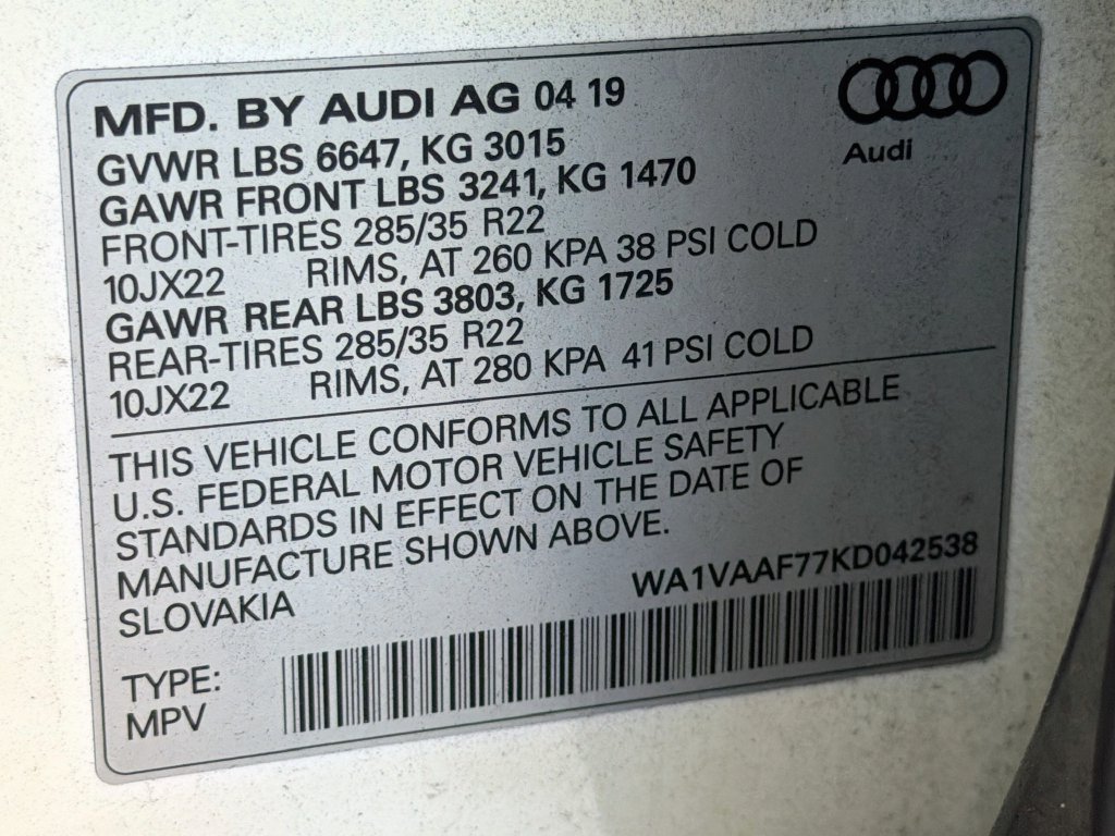 Used 2019 Audi Q7 3.0T Prestige w/ Prestige Package AWD/4WD image 39