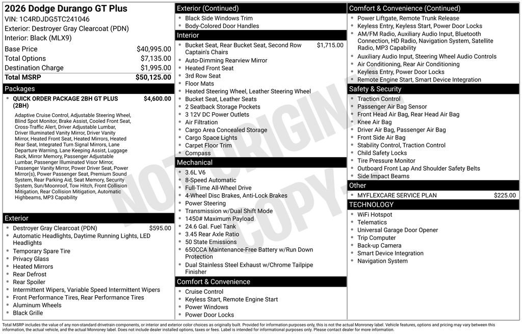 New 2026 Dodge Durango GT AWD/4WD image 6