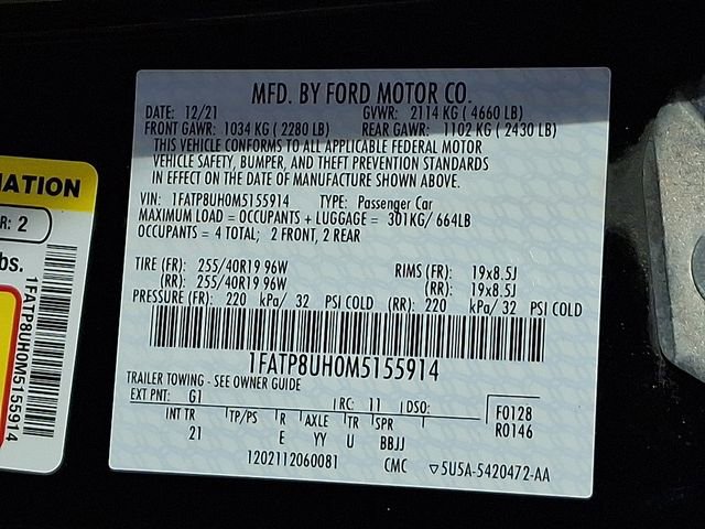 Used 2021 Ford Mustang Convertible w/ Equipment Group 101A image 31