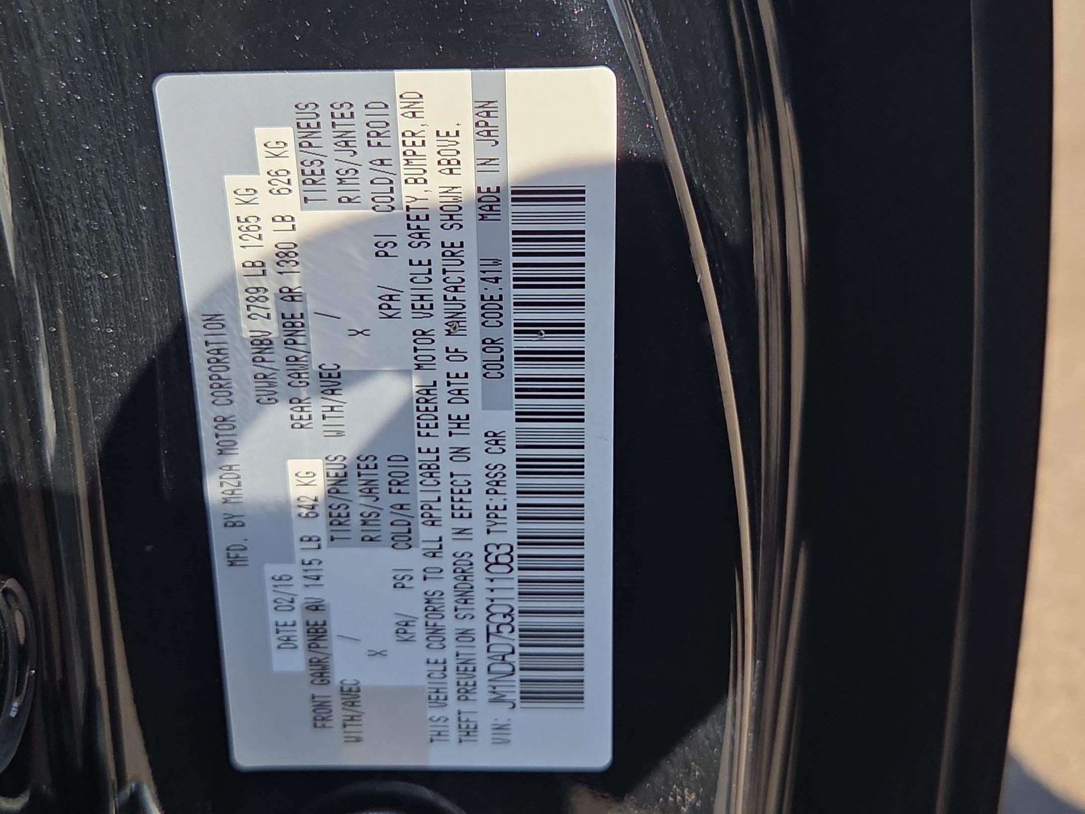 Used 2016 MAZDA MX-5 Miata Grand Touring RWD image 28