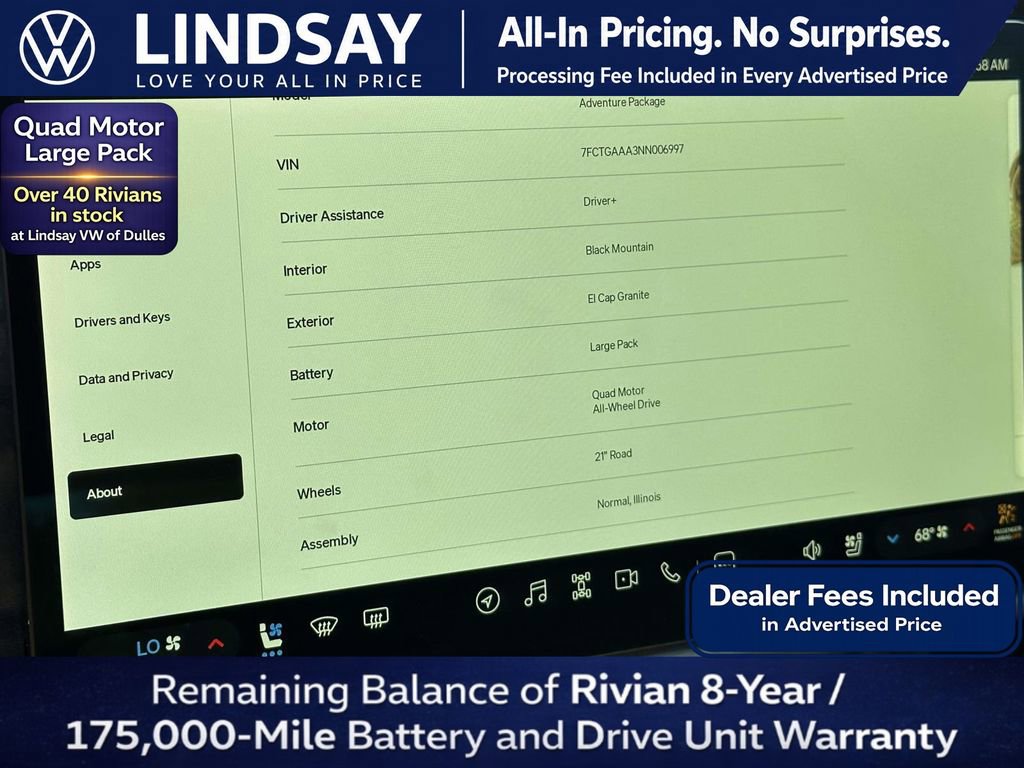 Used 2022 Rivian R1T Adventure AWD/4WD image 24