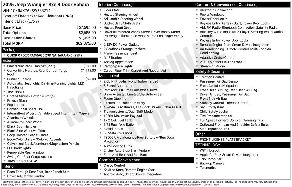 Certified 2025 Jeep Wrangler Unlimited Sahara AWD/4WD image 23