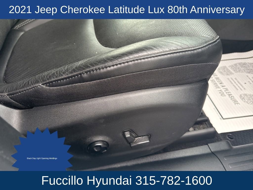 Used 2021 Jeep Cherokee Latitude Lux 80th Anniv w/ Quick Order Package 26U 80TH AWD/4WD image 16