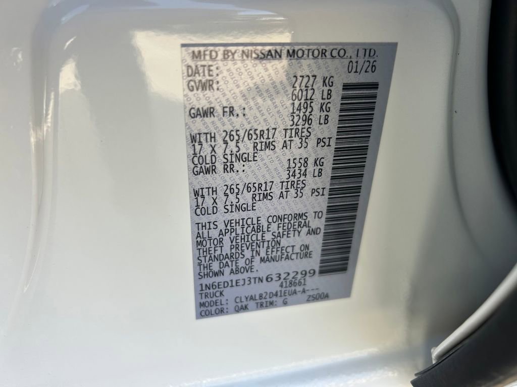 Used 2026 Nissan Frontier SV image 9