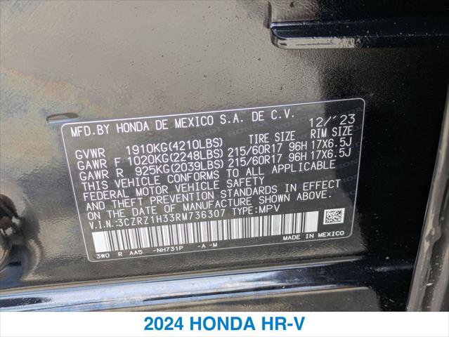 Certified 2024 Honda HR-V LX image 26