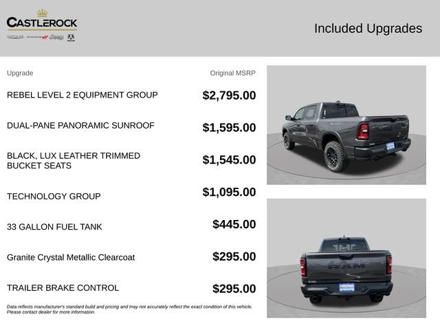New 2026 RAM 1500 Rebel w/ Rebel Level 2 Equipment Group AWD/4WD image 4