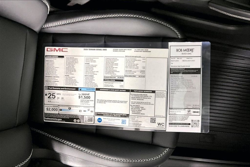 New 2026 GMC Terrain Denali w/ LPO, Floor Liner Package AWD/4WD image 14