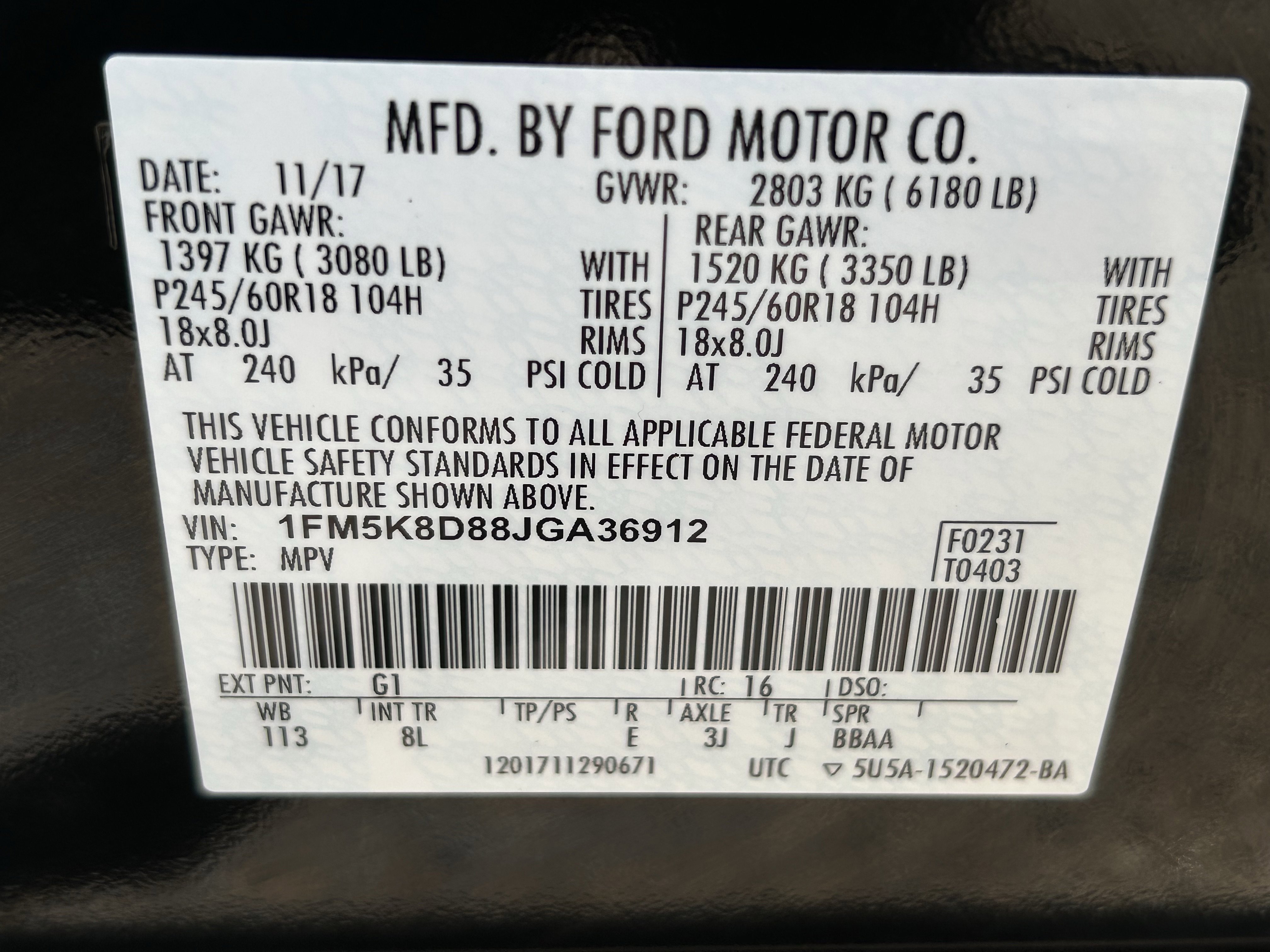 Used 2018 Ford Explorer XLT w/ Equipment Group 201A image 30