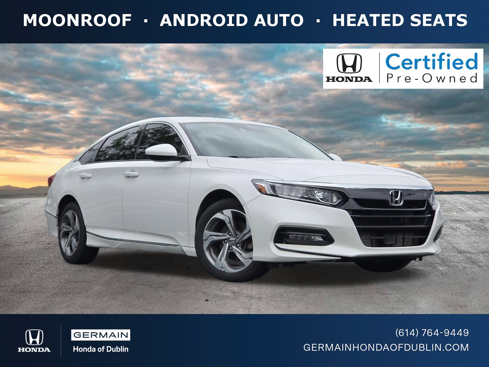 Certified 2019 Honda Accord EX