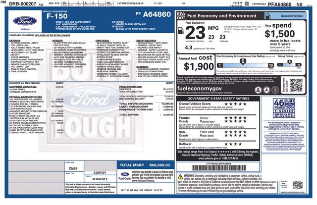 Used 2023 Ford F150 Lariat w/ Equipment Group 502A High AWD/4WD image 21