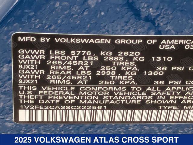 New 2025 Volkswagen Atlas Cross Sport SEL Premium R-Line image 20
