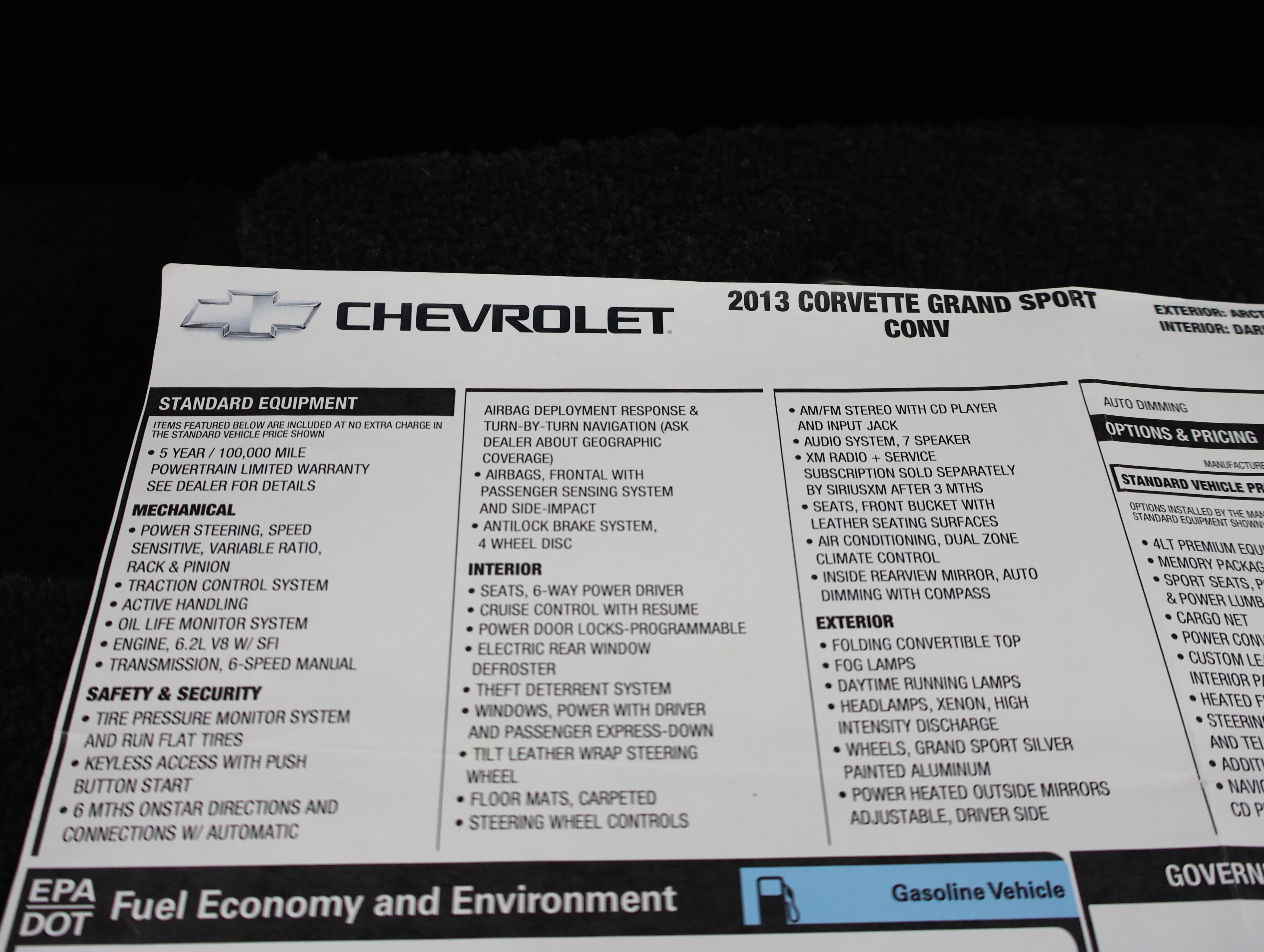 Used 2013 Chevrolet Corvette Grand Sport w/ 4LT Preferred Equipment Group RWD image 26