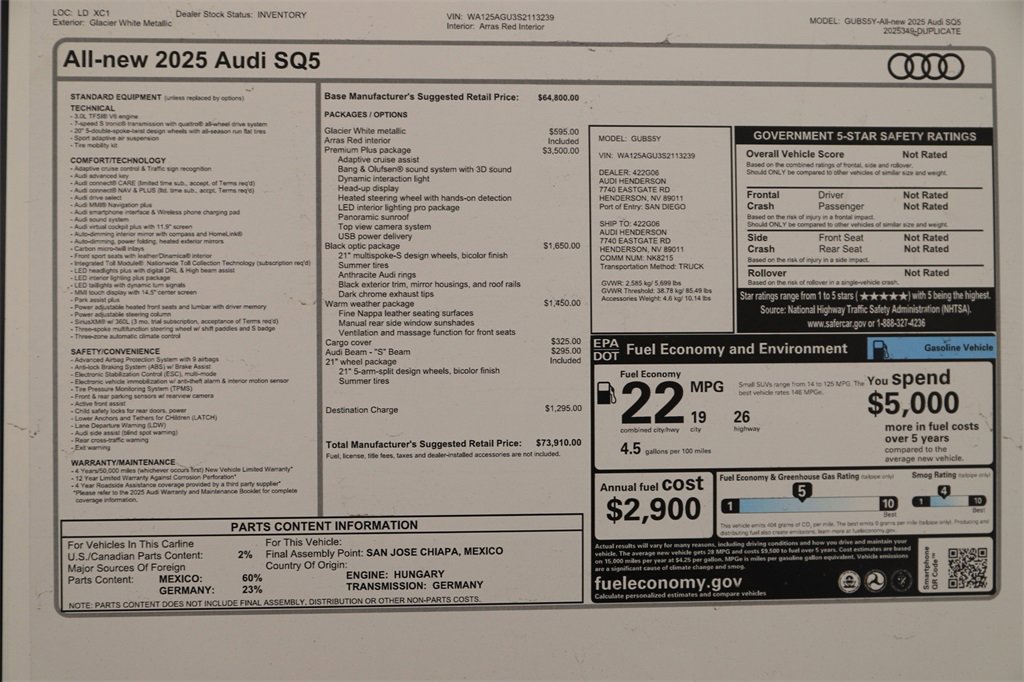 New 2025 Audi SQ5 Premium Plus image 31