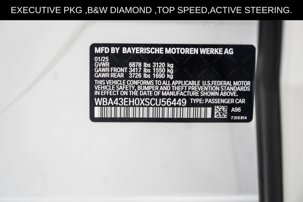 Used 2025 BMW 750e xDrive w/ Executive Package AWD/4WD image 59