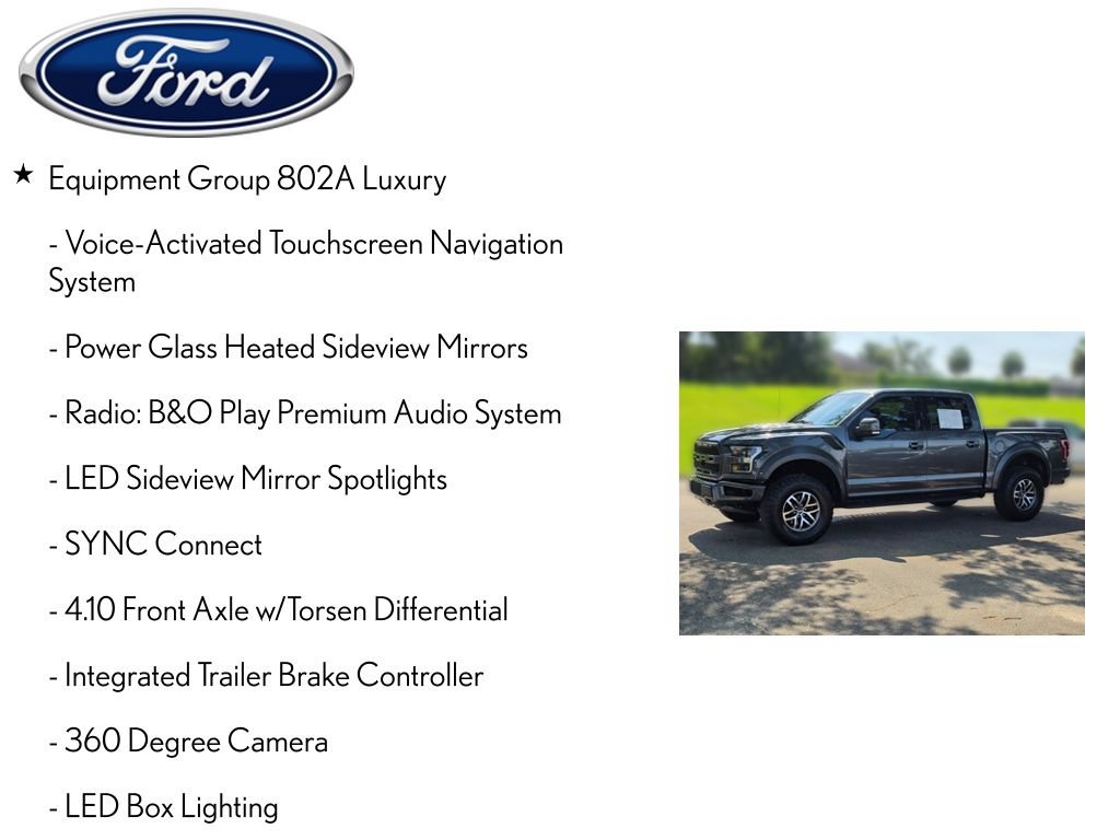 Used 2018 Ford F150 Raptor w/ Equipment Group 802A Luxury AWD/4WD image 9