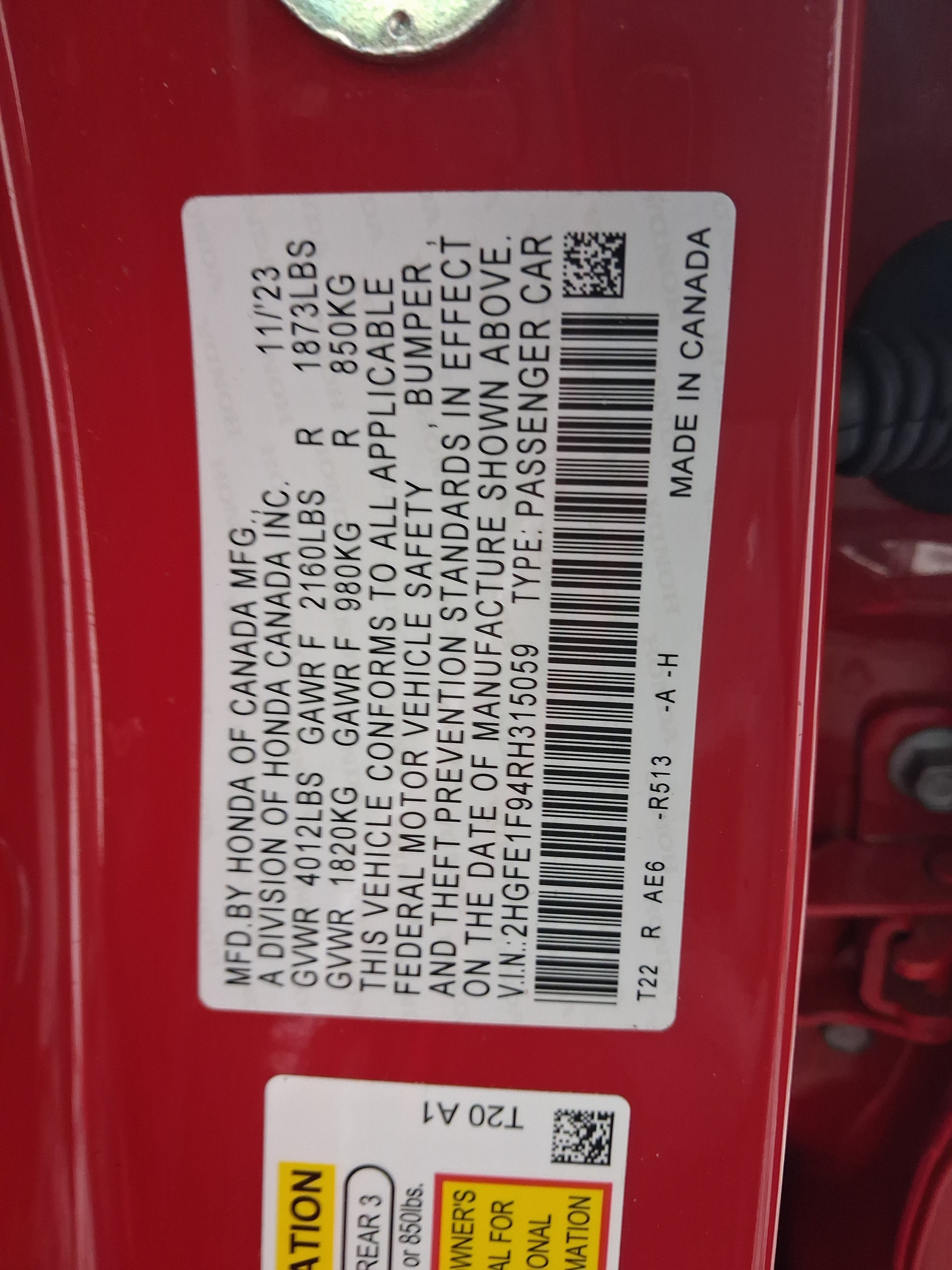 Used 2024 Honda Civic Touring image 37