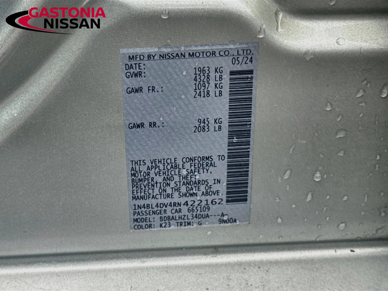 Used 2024 Nissan Altima 2.5 SV FWD image 39