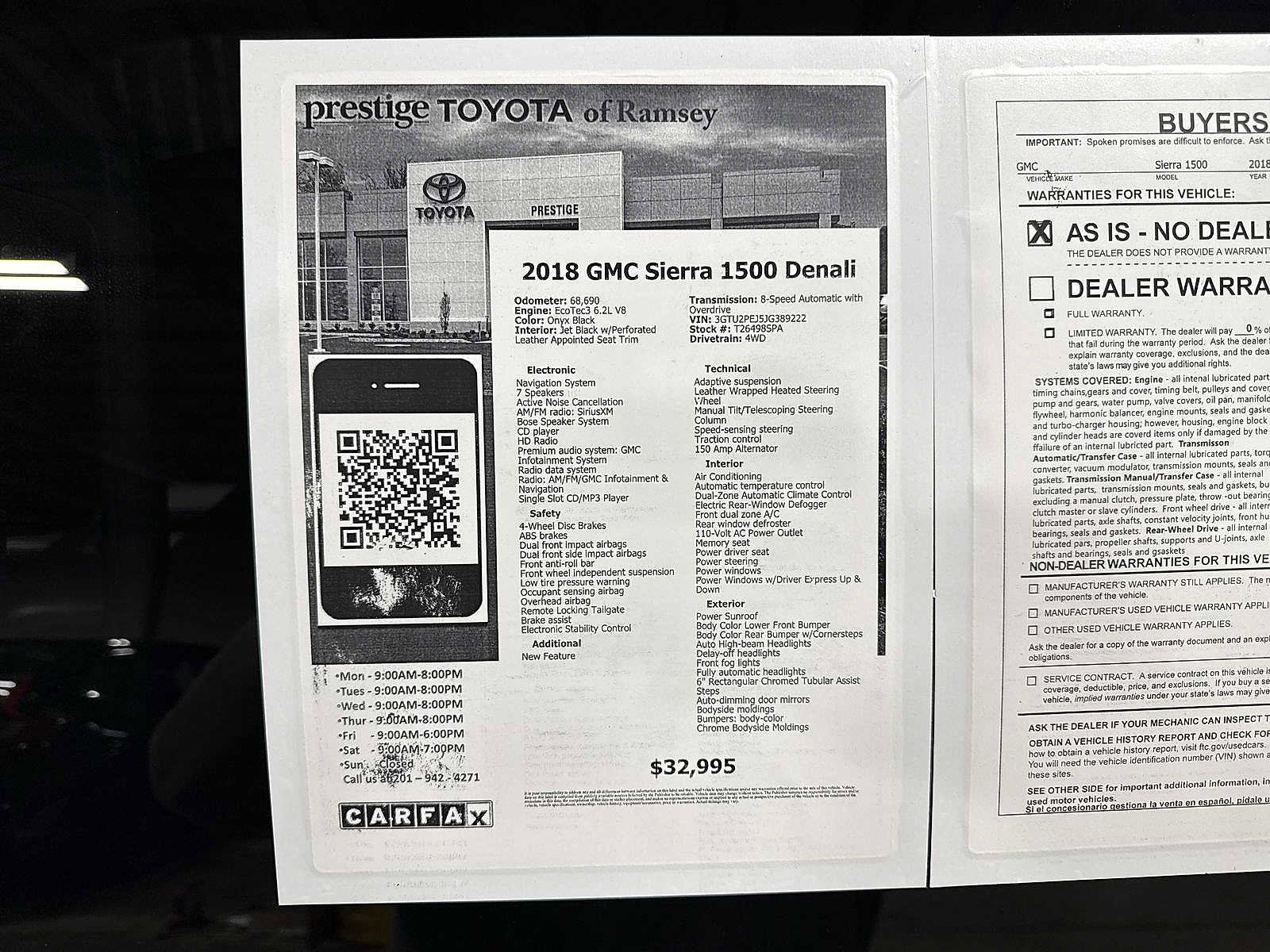 Used 2018 GMC Sierra 1500 Denali w/ Denali Ultimate Package image 13