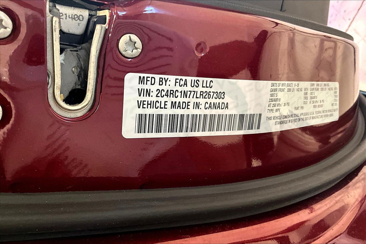 Used 2020 Chrysler Pacifica Limited w/ Advanced Safetytec Group FWD image 20