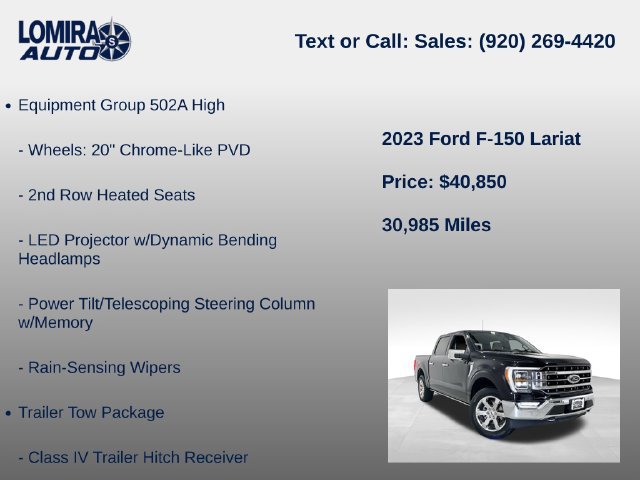 Used 2023 Ford F150 Lariat w/ Equipment Group 502A High AWD/4WD image 14