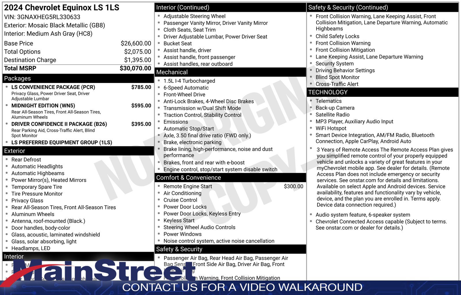Used 2024 Chevrolet Equinox LS w/ LS Convenience Package FWD image 32