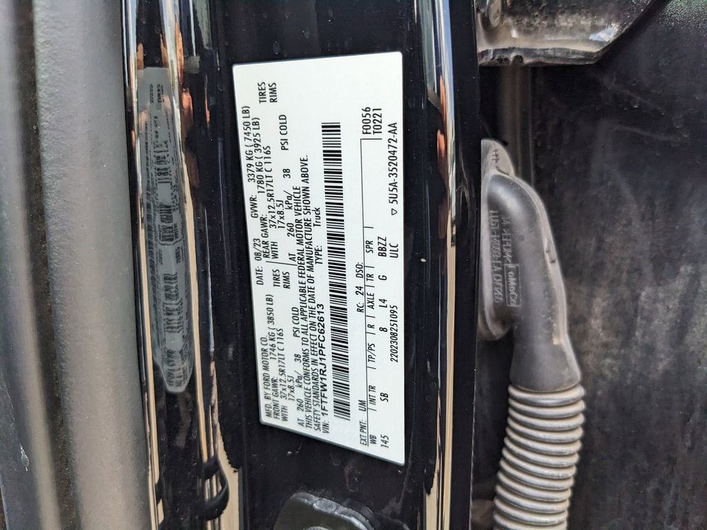 Certified 2023 Ford F150 Raptor w/ Equipment Group 802A Raptor R image 39