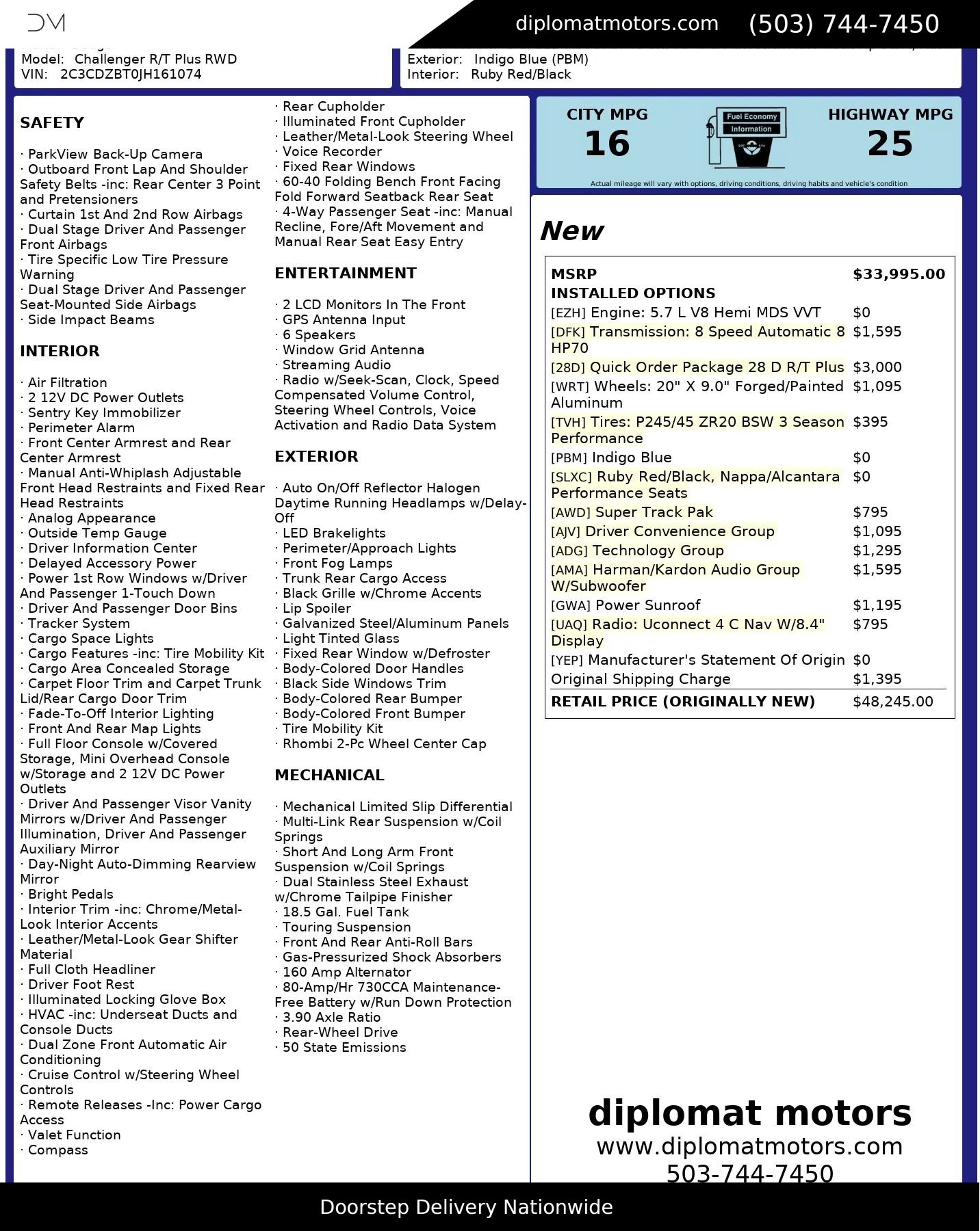 Used 2018 Dodge Challenger R/T Plus image 3