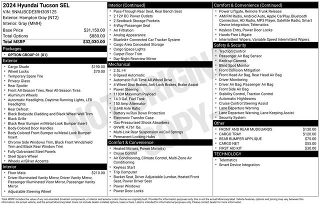 Certified 2024 Hyundai Tucson SEL image 27