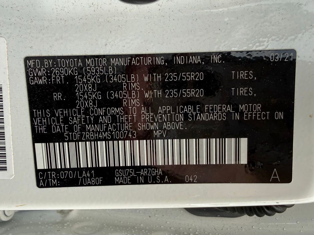 Used 2021 Toyota Highlander Platinum AWD/4WD image 33