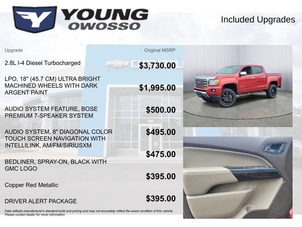 Used 2016 GMC Canyon SLT w/ Driver Alert Package image 4