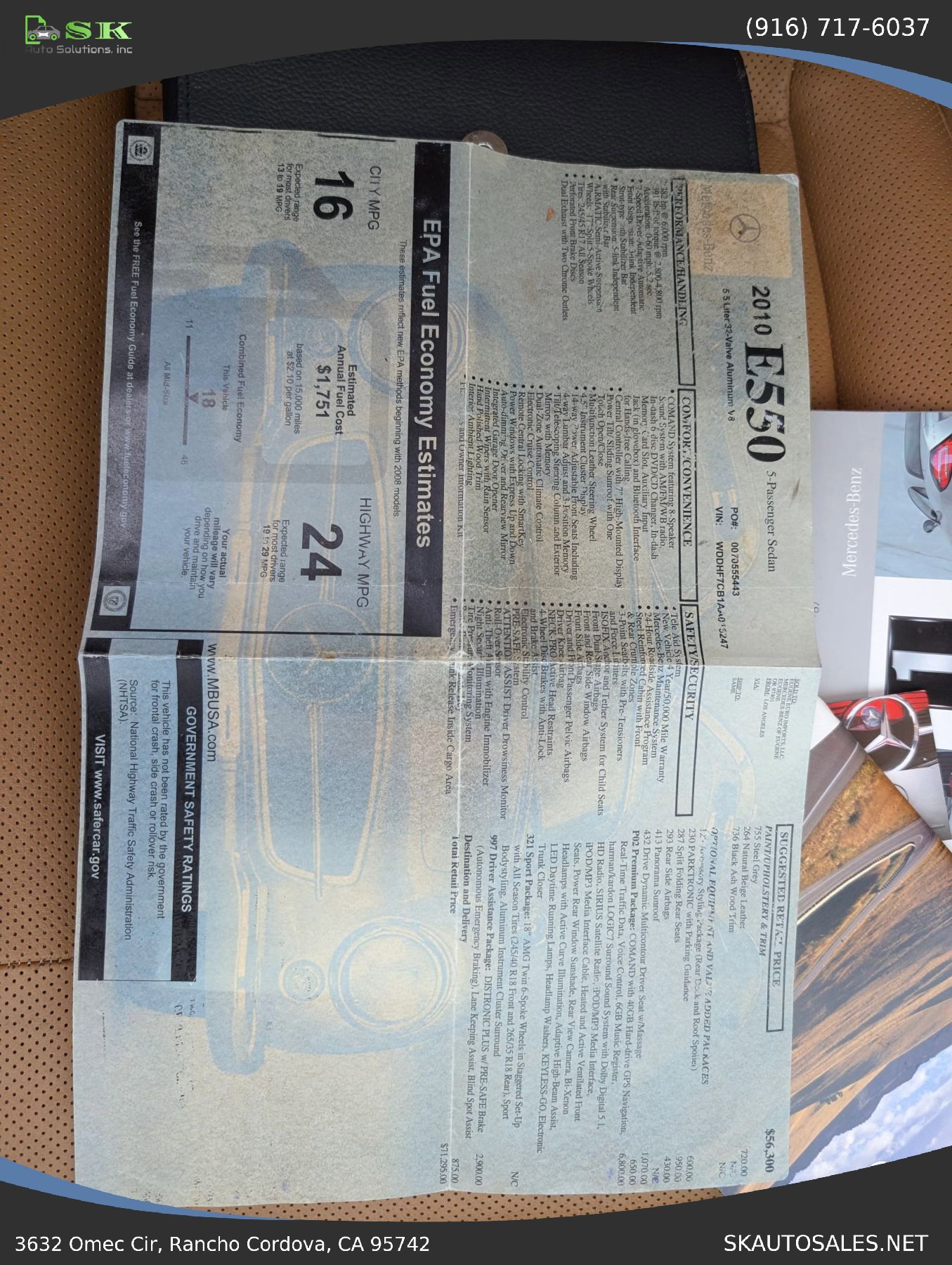 Used 2010 Mercedes-Benz E 550 Sedan image 34