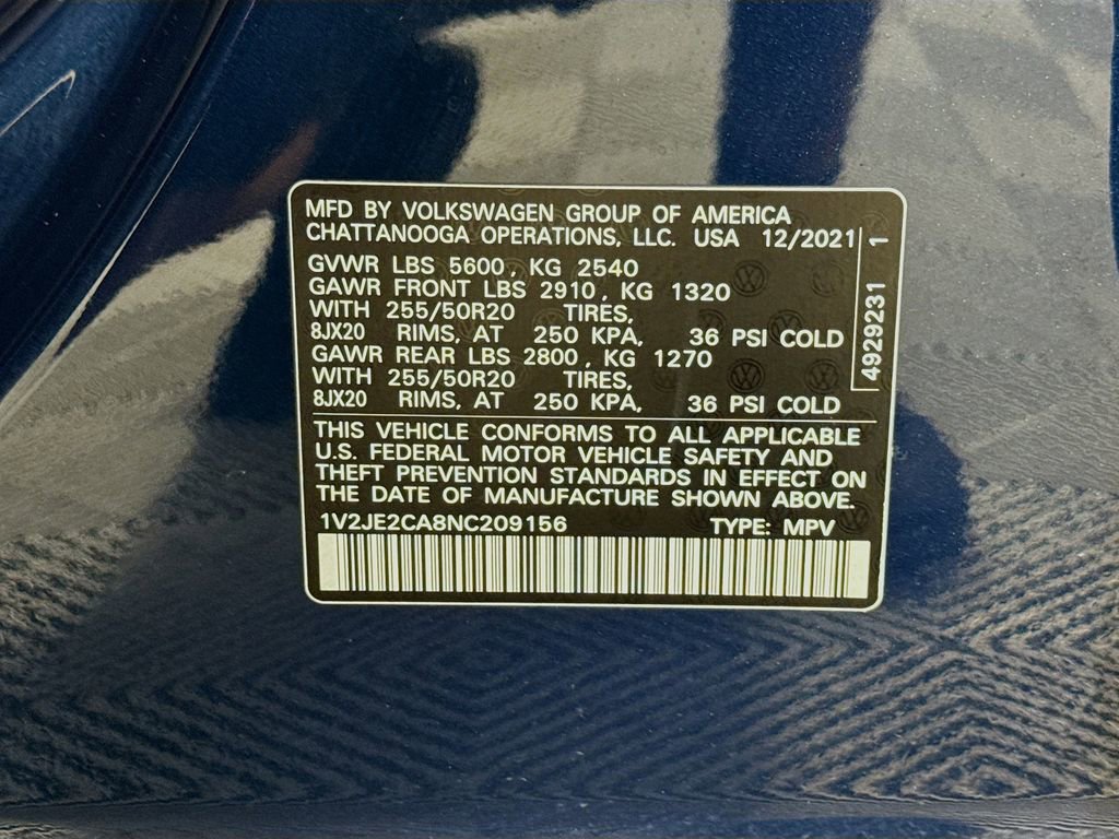 Used 2022 Volkswagen Atlas Cross Sport SE FWD image 34