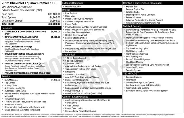 Used 2022 Chevrolet Equinox Premier AWD/4WD image 10