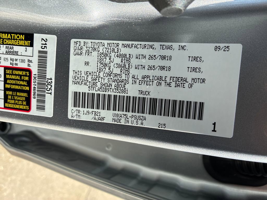 New 2026 Toyota Tundra SR5 image 49