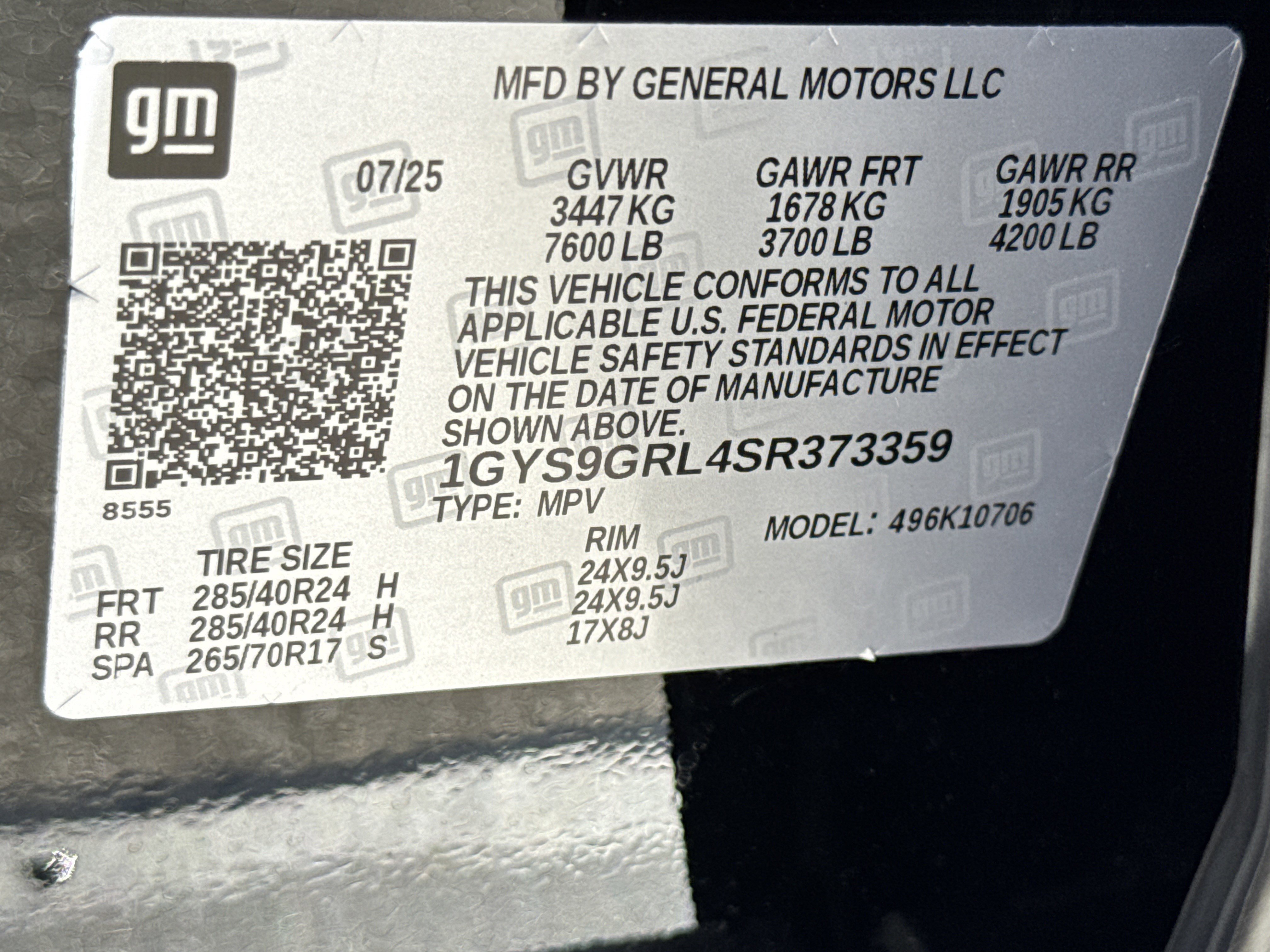 Used 2025 Cadillac Escalade Sport Platinum w/ LPO, ONYX Package image 41