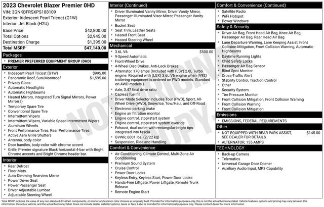 Used 2023 Chevrolet Blazer Premier image 7