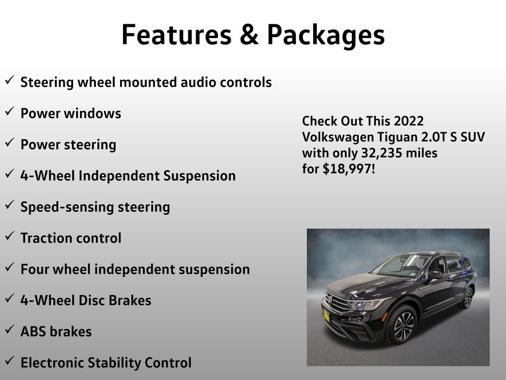 Used 2022 Volkswagen Tiguan S AWD/4WD image 8