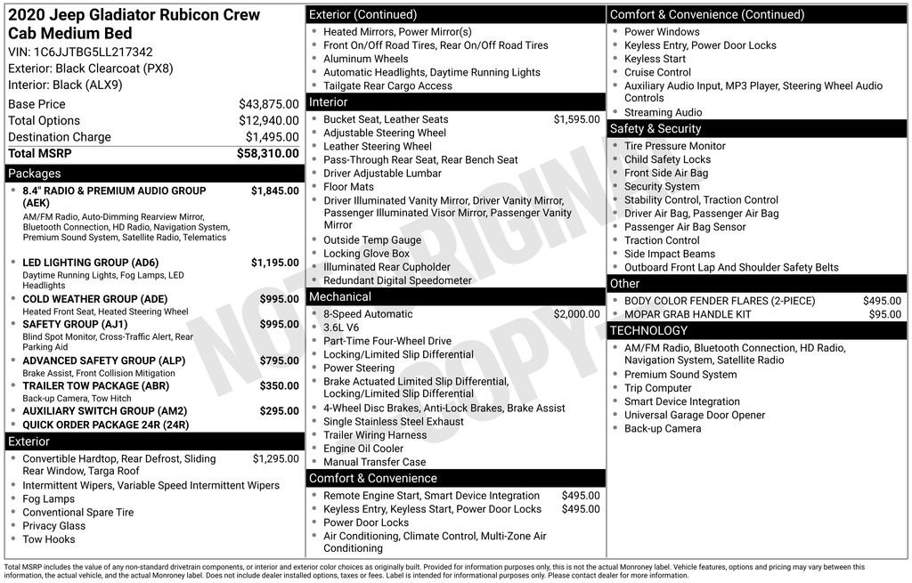 Used 2020 Jeep Gladiator Rubicon image 10