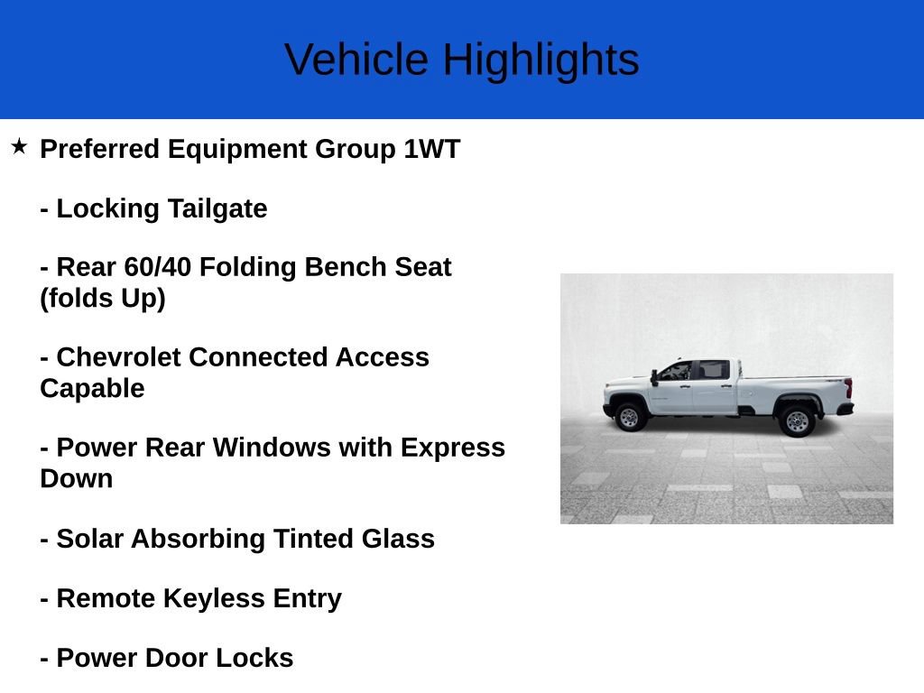 New 2026 Chevrolet Silverado 2500 W/T w/ WT Convenience Package AWD/4WD image 2