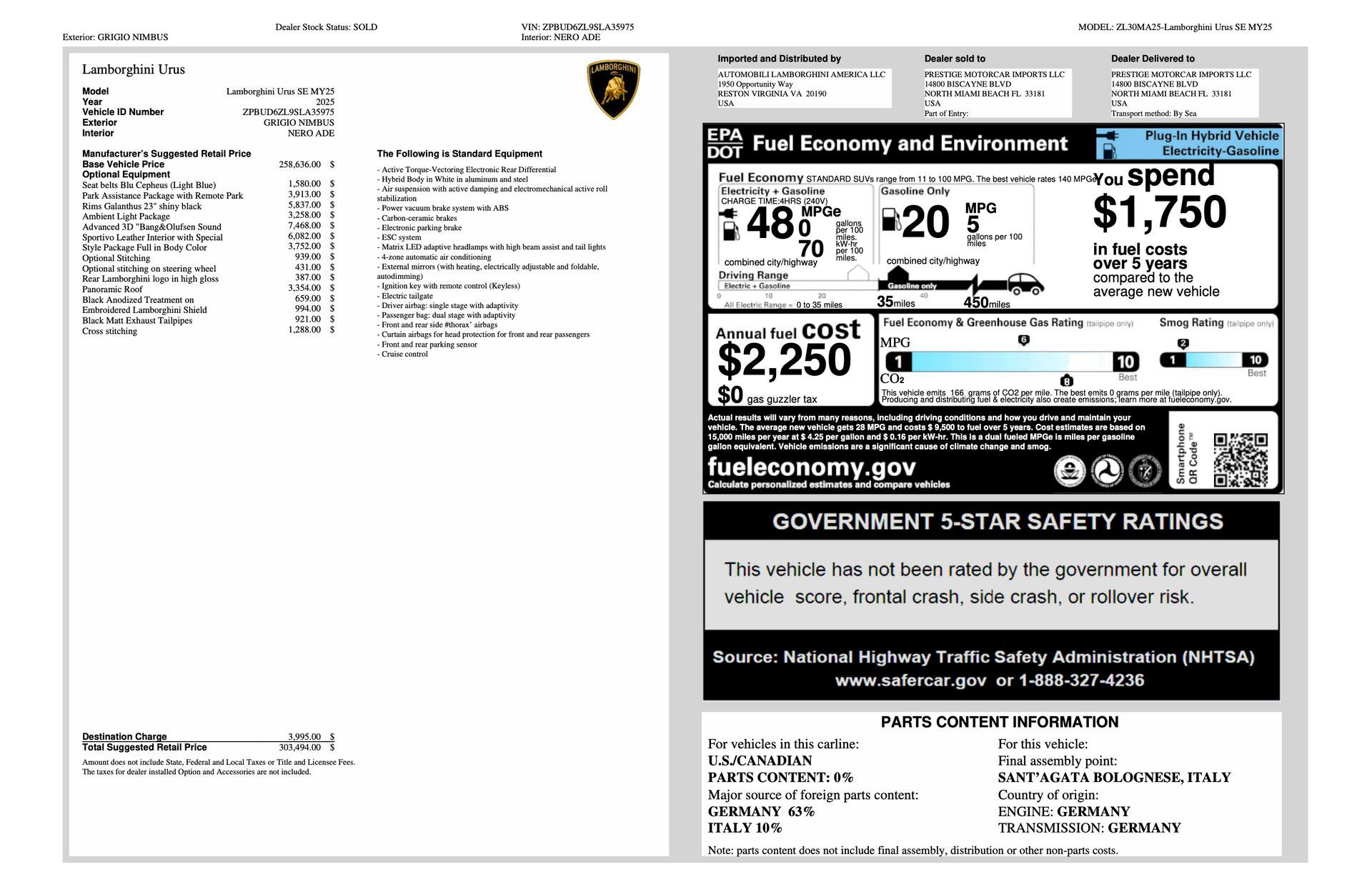 Used 2025 Lamborghini Urus SE image 91
