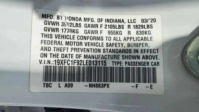 Used 2020 Honda Civic Touring image 38