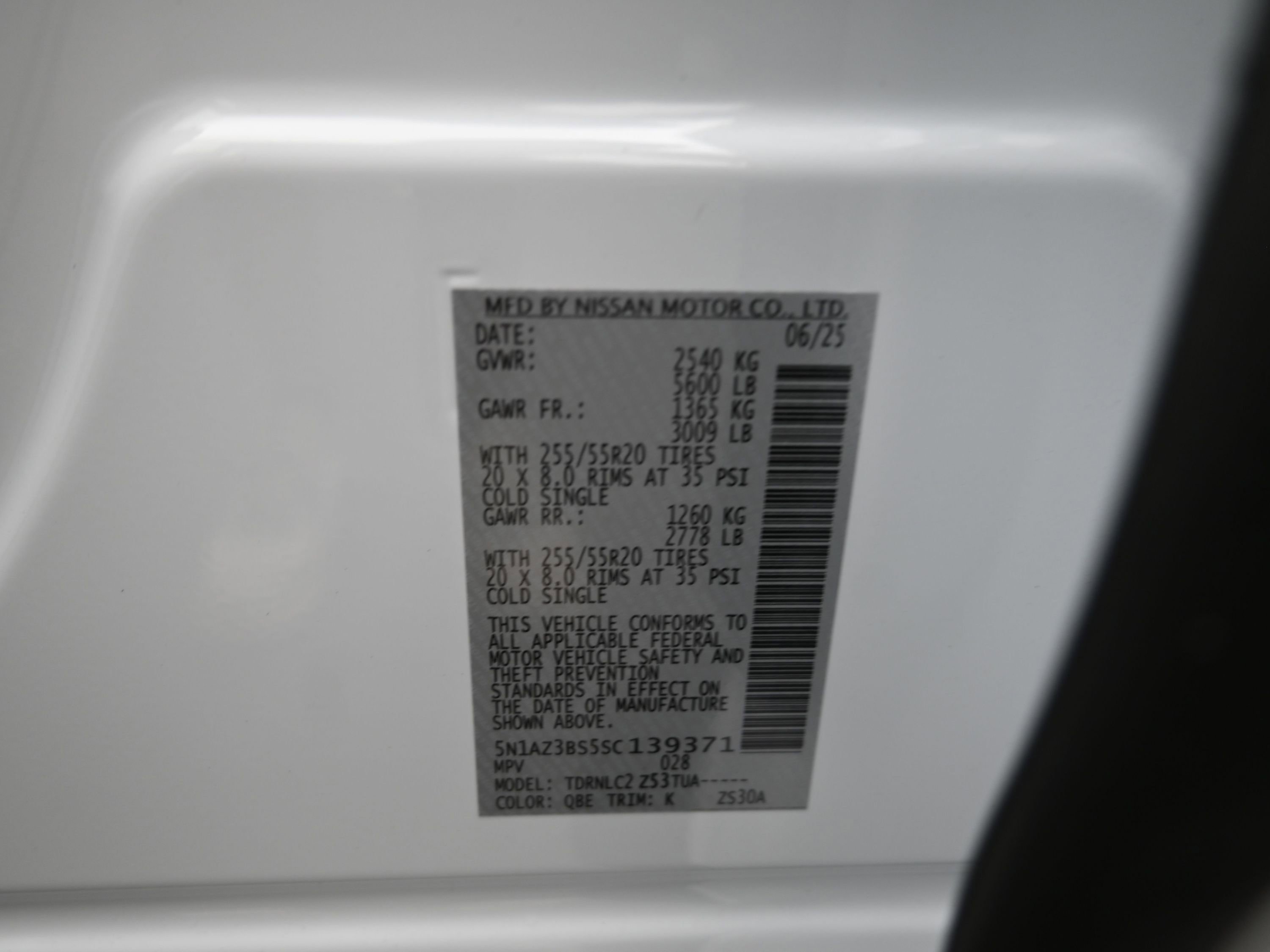 New 2025 Nissan Murano SV w/ Cargo Package image 9