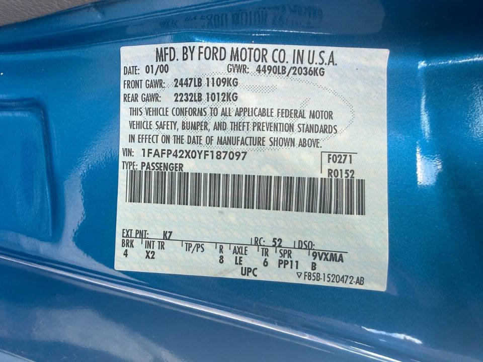 Used 2000 Ford Mustang GT RWD image 36