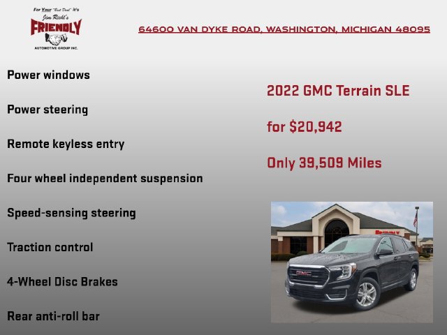 Used 2022 GMC Terrain SLE w/ Driver Convenience Package AWD/4WD image 25