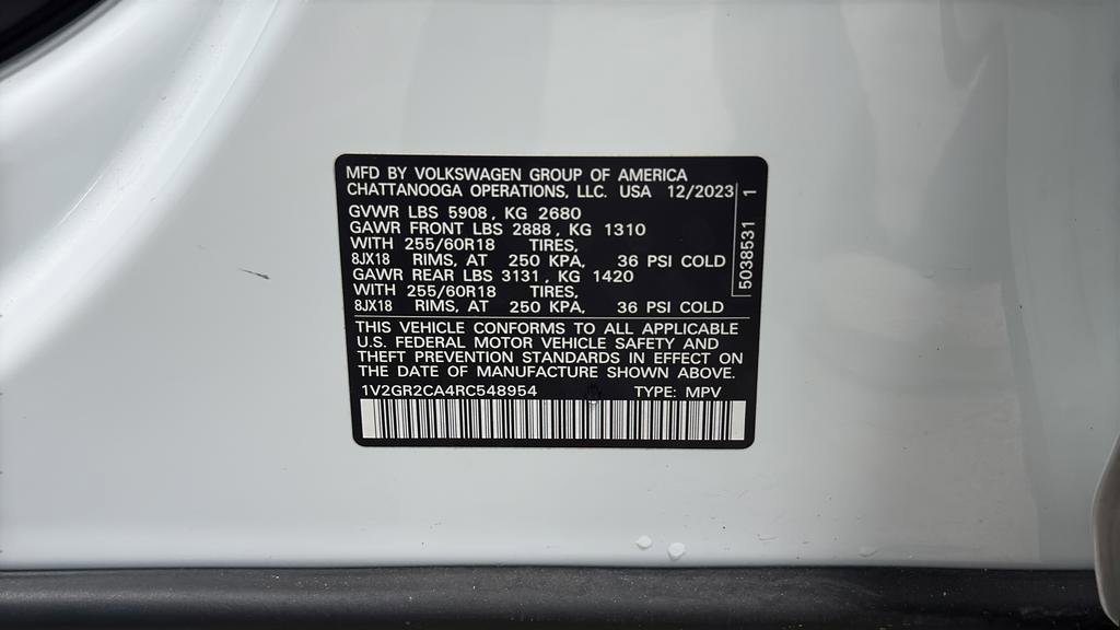 Used 2024 Volkswagen Atlas Peak Edition SEL image 29