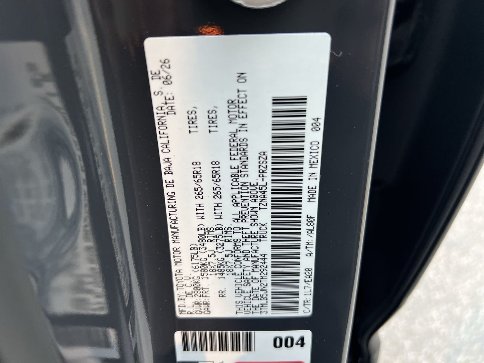 New 2026 Toyota Tacoma TRD Sport AWD/4WD image 29
