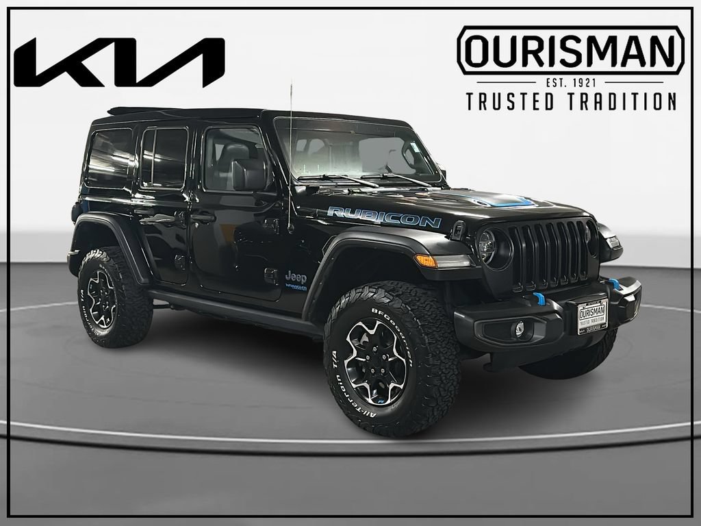 Used 2022 Jeep Wrangler Unlimited Rubicon 4xe w/ Cold Weather Group AWD/4WD image 1