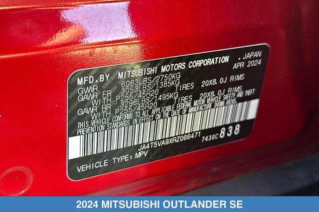 Used 2024 Mitsubishi Outlander SE AWD/4WD image 33
