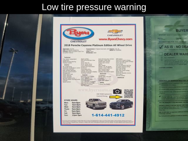 Used 2018 Porsche Cayenne Platinum Edition image 11